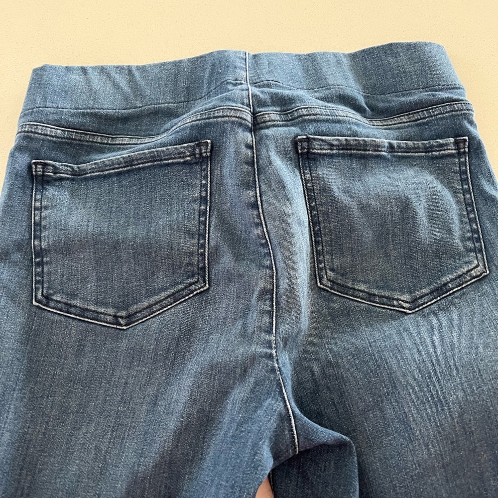 NYDJ | flared leg pull on denim jeans in Foundry blue color - Picture 4 of 5
